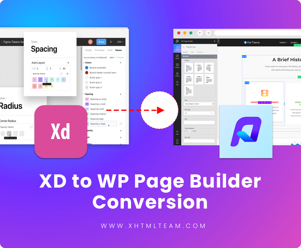 xd to WP Page Builder  Conversion